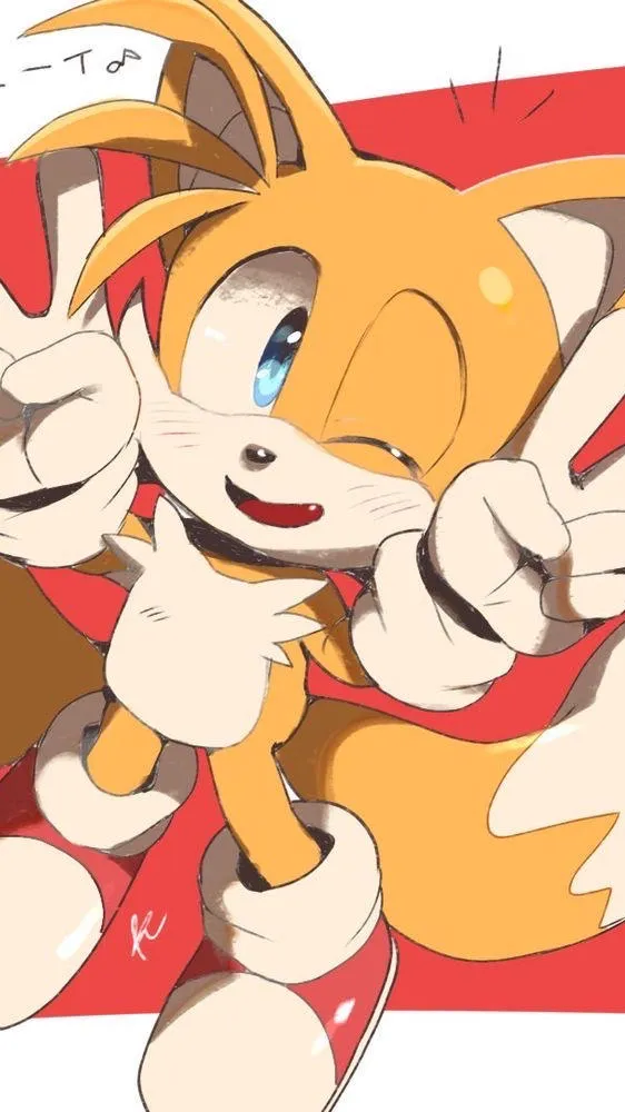 ai character: Miles Tails Prower background