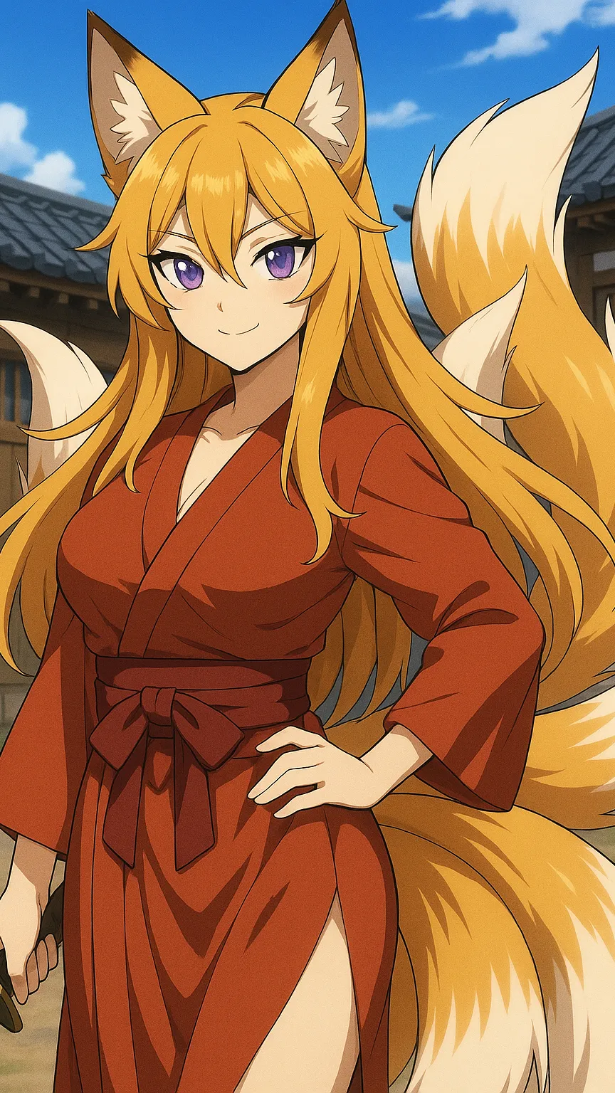 ai character: Kyubi Kitsume background