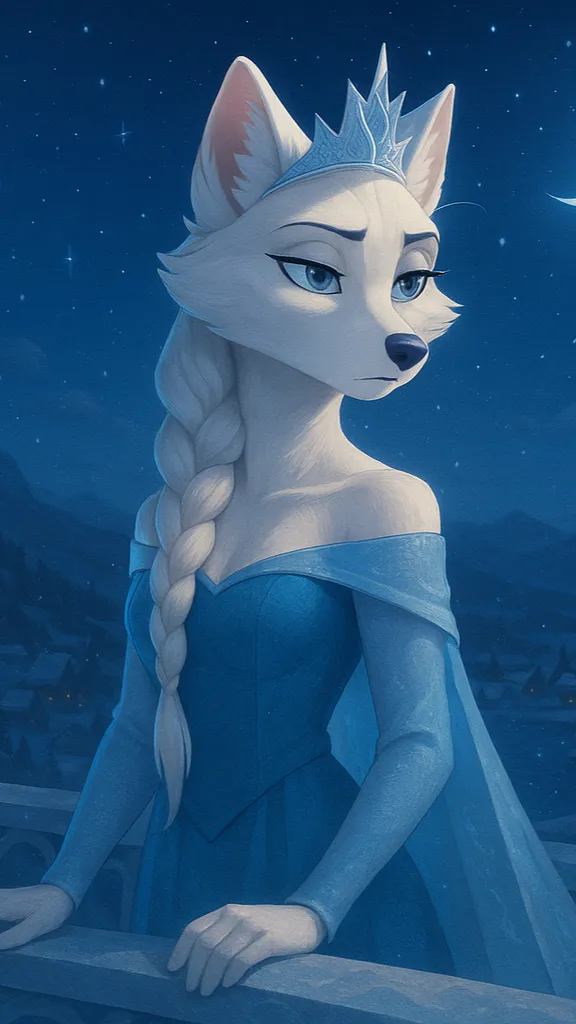 ai character: Queen Elsa background