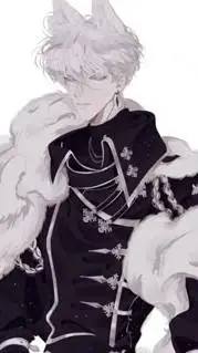 ai character: lacronos🤍🩵🐱🌸❄ background