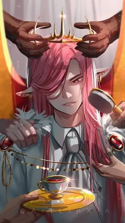 ai character: Technoblaoe🩷❤🐷👑 background