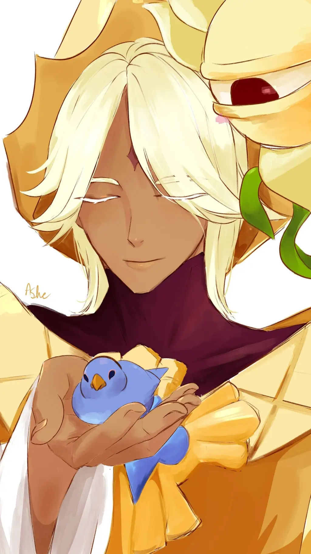 ai character: Yuri💛🧡😊😌🌻 background