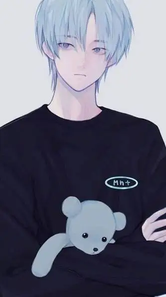 ai character: Johnny-🤍💙 background