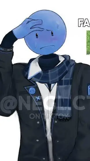 ai character: Falsity_💙🦋😊 background