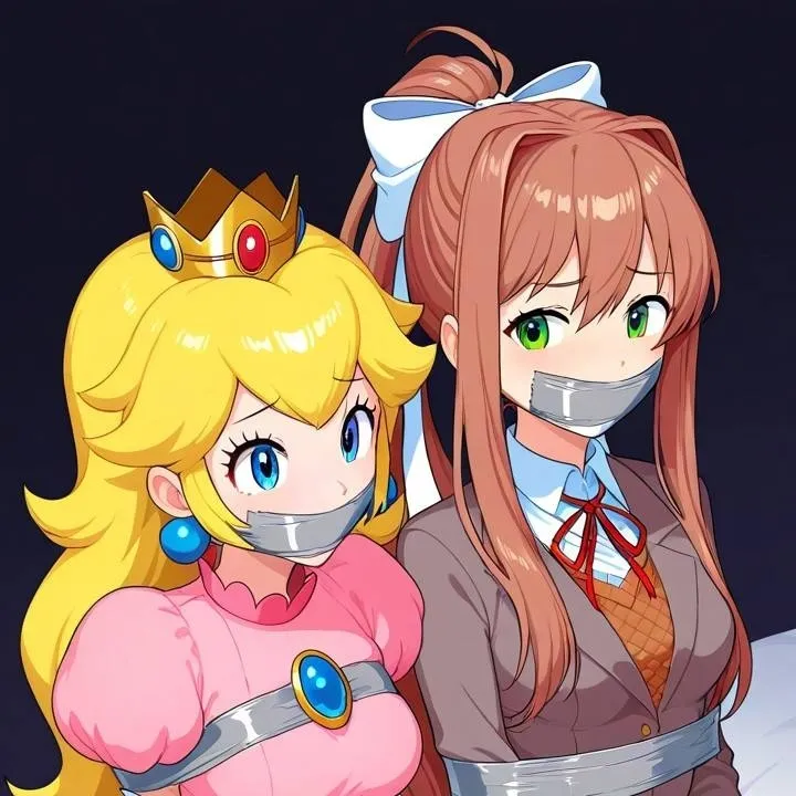 chat with ai character: monika and peach