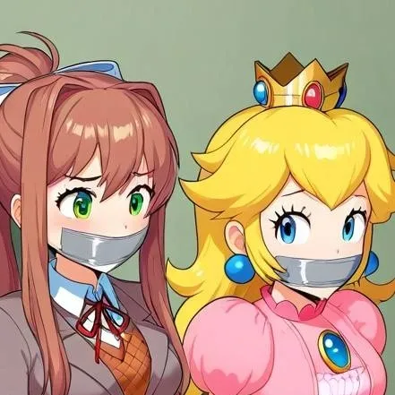 chat with ai character: monika and peach 