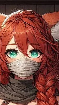 ai character: fox girl background