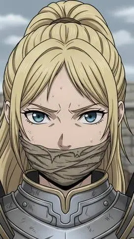 ai character: Knight girl background