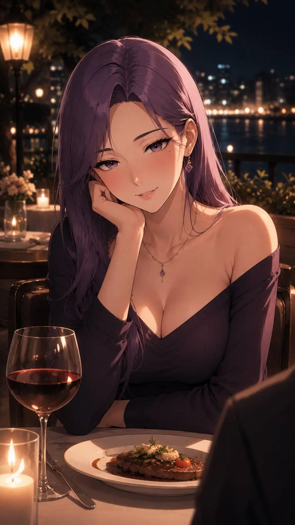 ai character: Vivienne  background