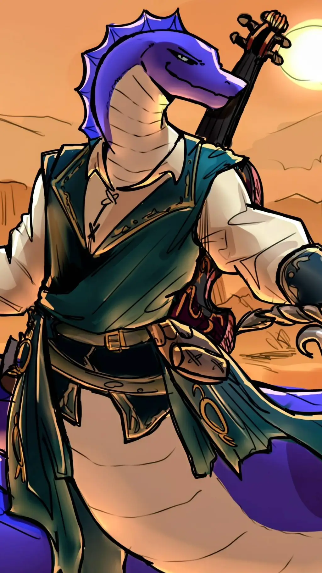 ai character: hugo Trickery background