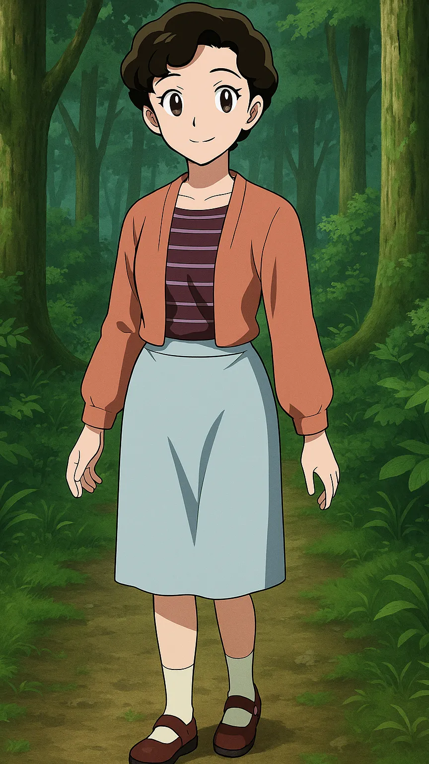 ai character: Ms Higurashi  background