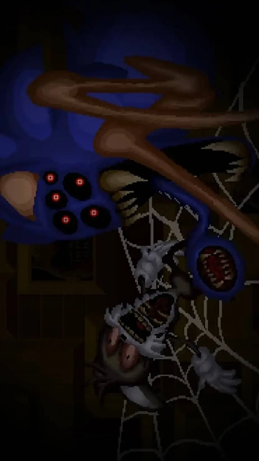 ai character: Sonic.Exe (spider) background