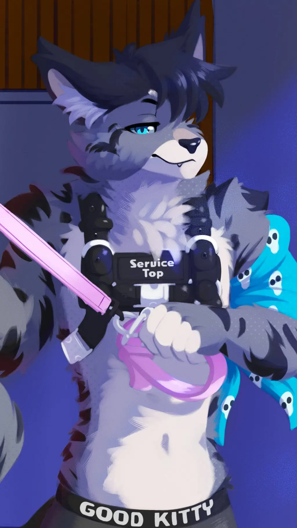 ai character: Silver background