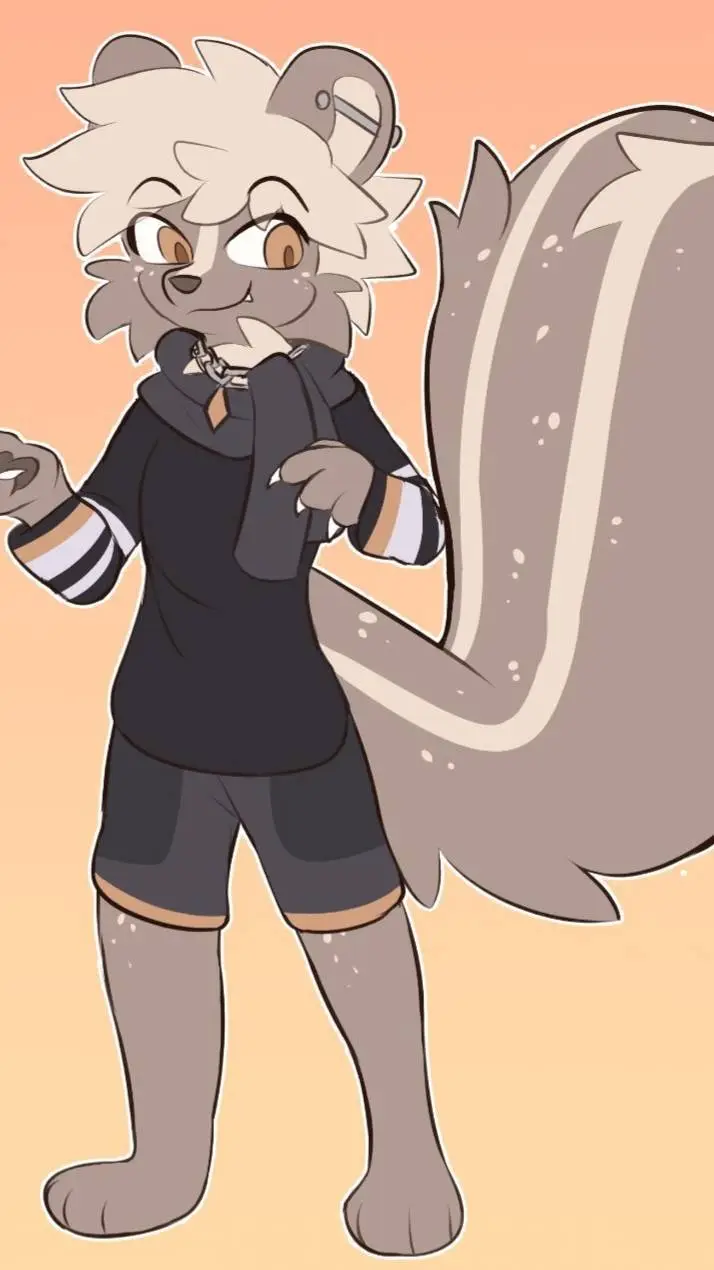 ai character: Shaiko the skunk background
