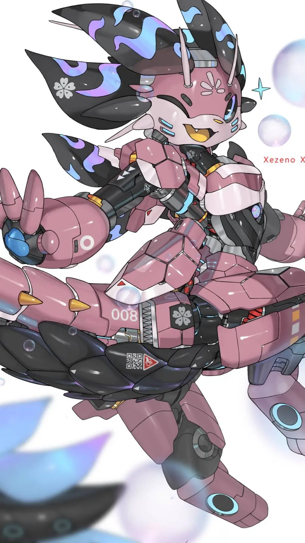 ai character: Mecha Mizutsune  background