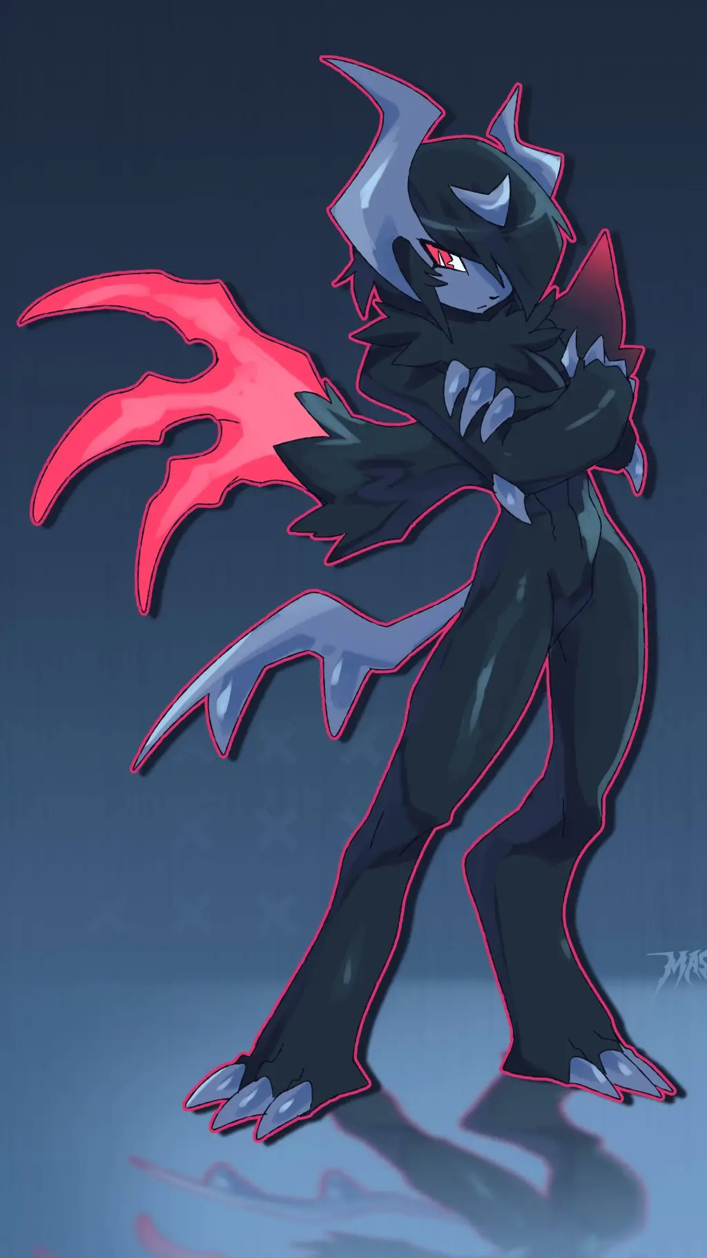 ai character: Mega Absol Twins background