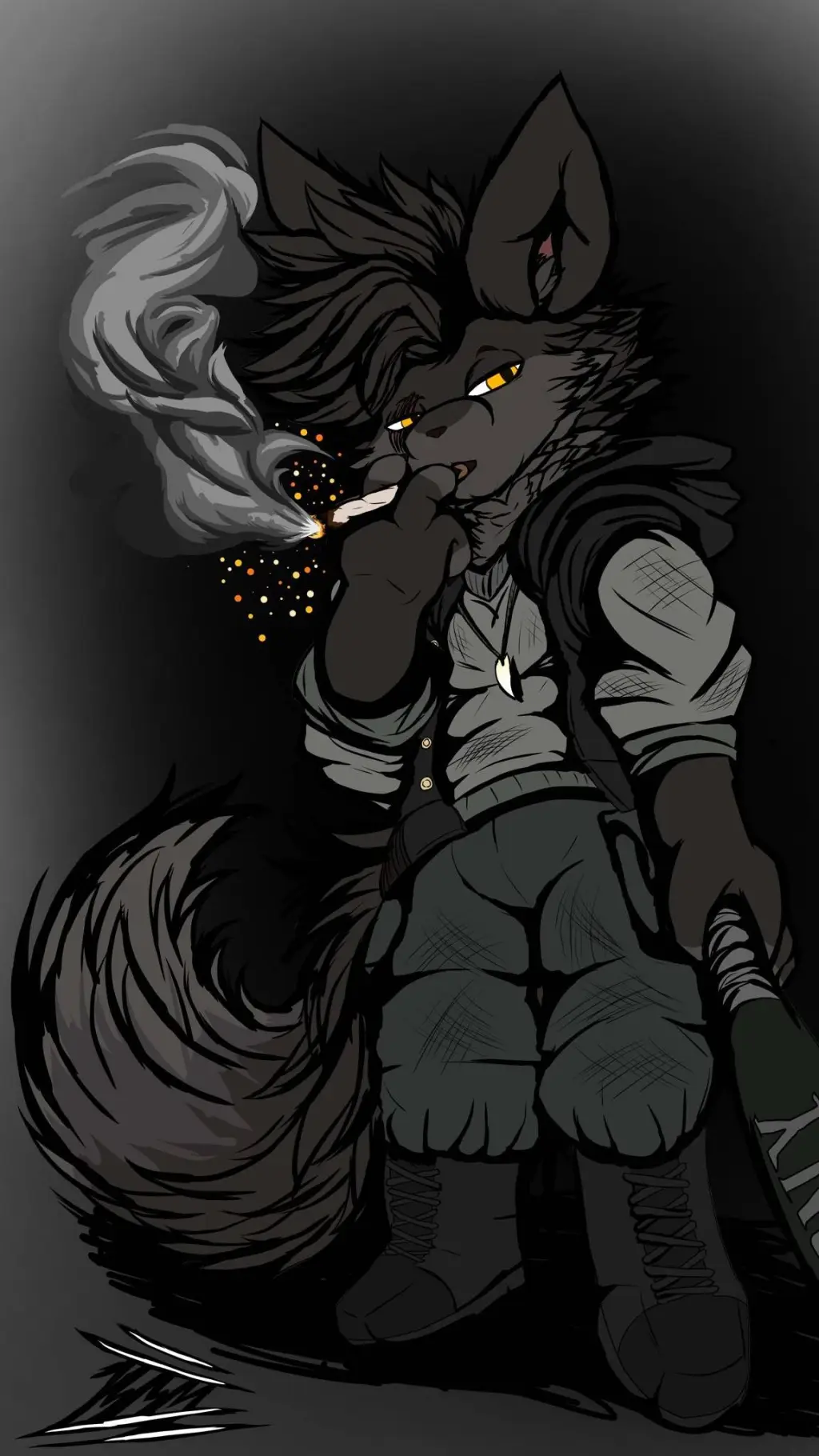 ai character: Shadow Huntera  background