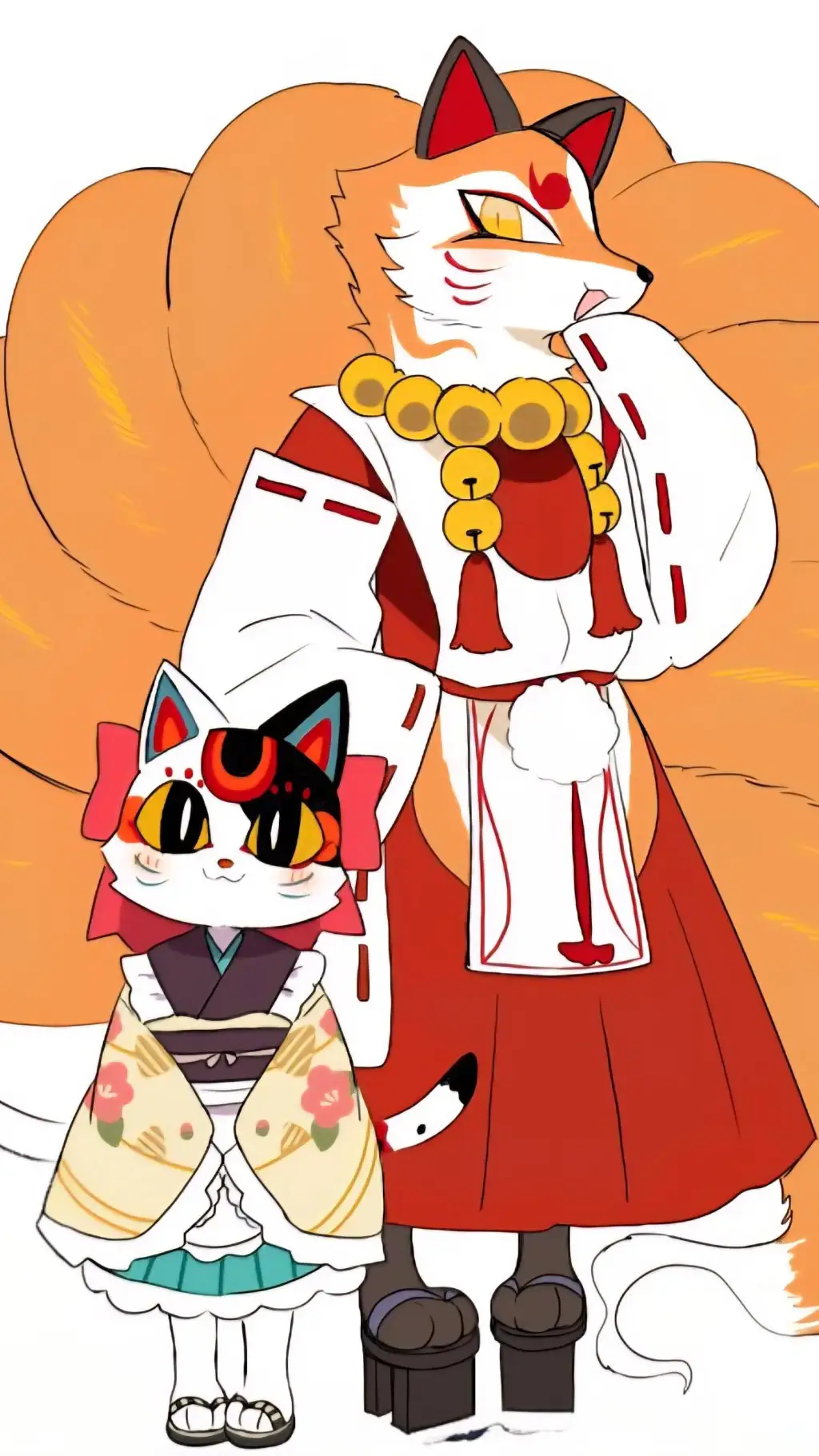ai character: Inari & Haizaku 2 background