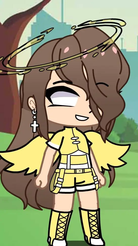 ai character: Goddess Me! 💛🤍🤎 background