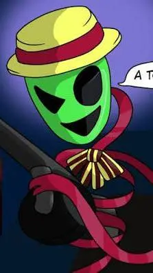 ai character: gangle x the mask background