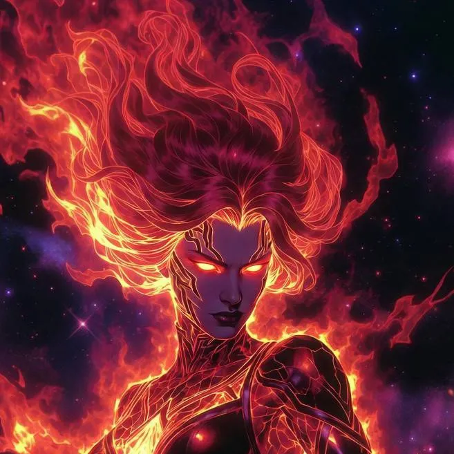 chat with ai character: dark Phoenix 