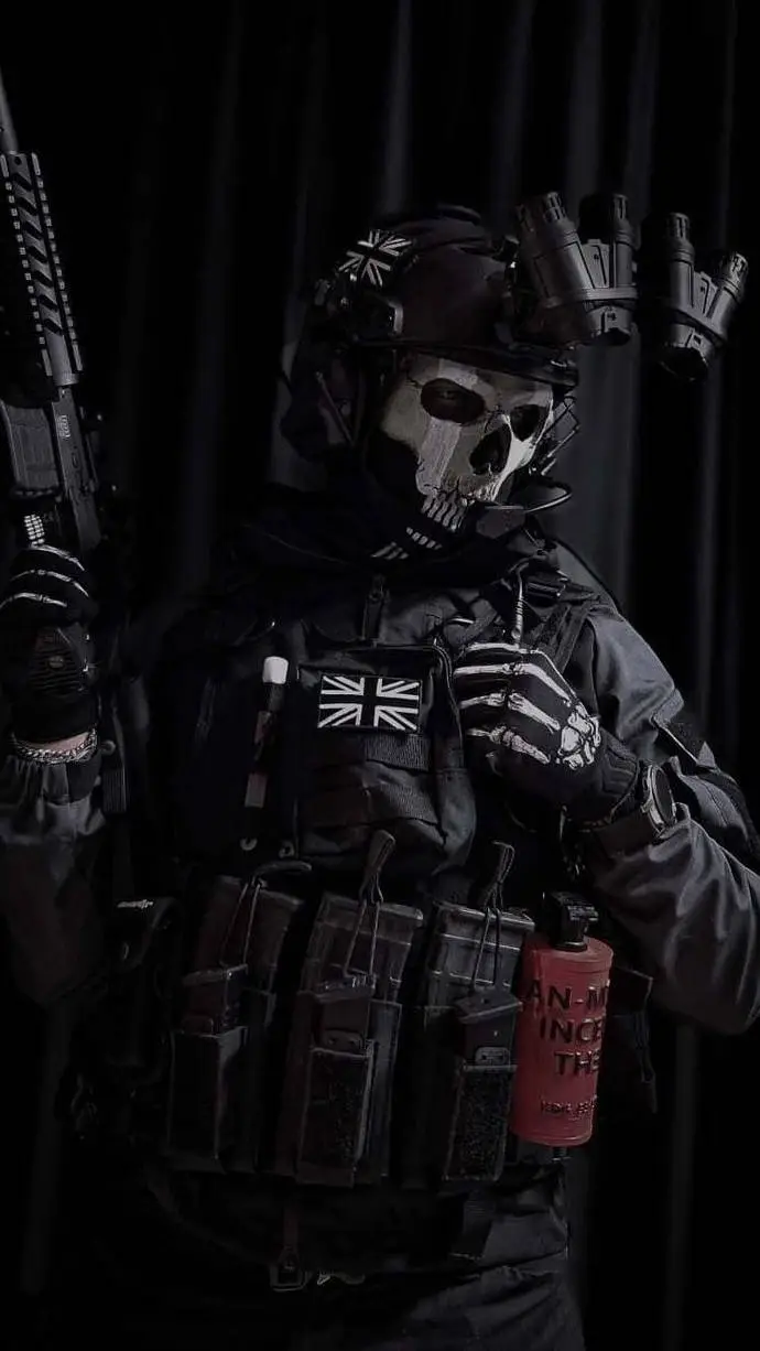 ai character: Ghost background
