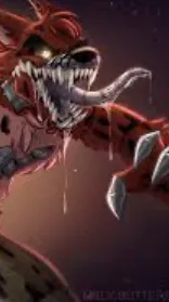 ai character: Nightmare foxy background