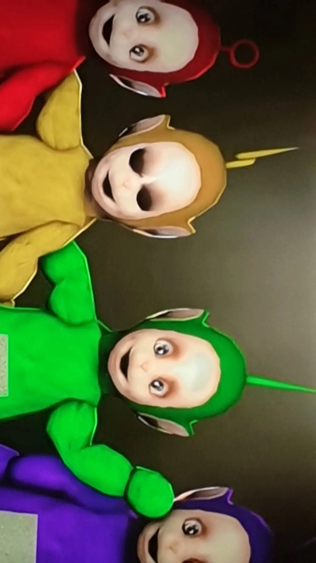 ai character: slendytubbies  background