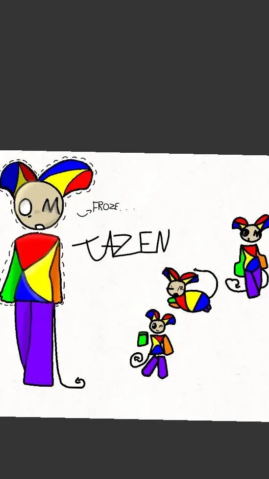 ai character: _J∆Z3N_With others background