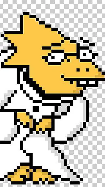 ai character: Dr. alphys PHD background