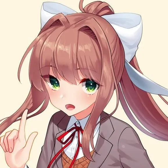 chat with ai character: Monika (DDLC)