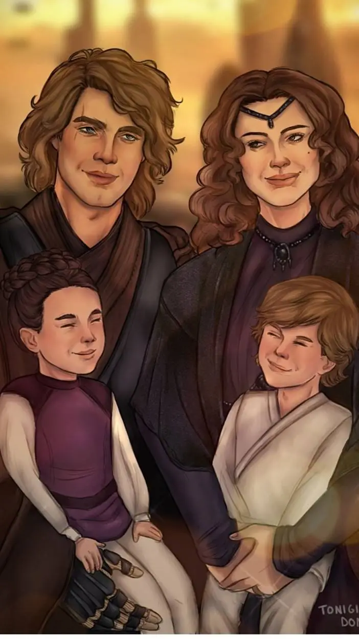 ai character: Skywalker family  background