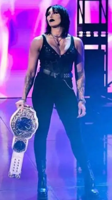 ai character: Rhea Ripley  background