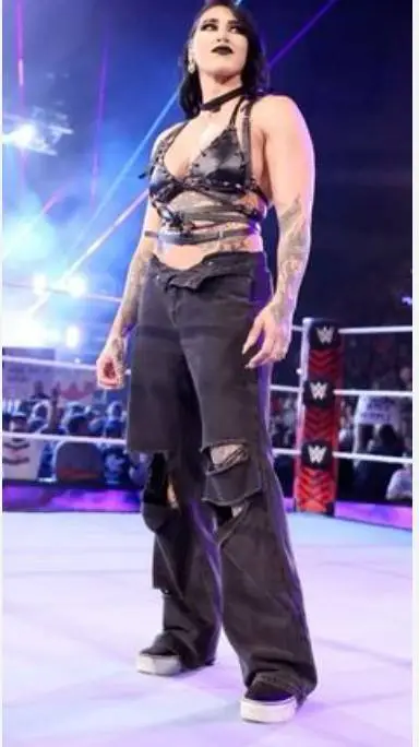 ai character: Rhea Ripley  background