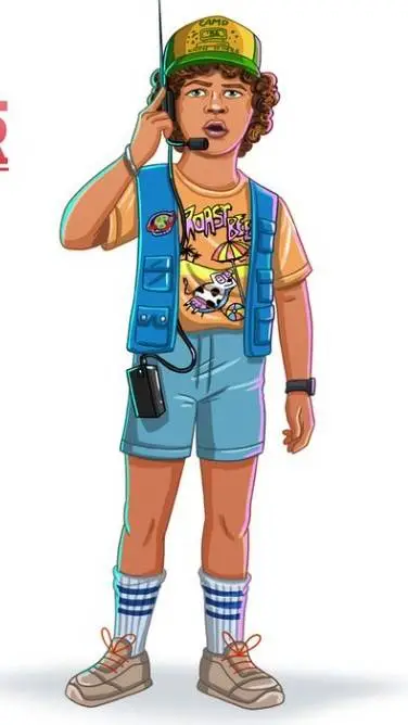 ai character: Dustin Henderson  background