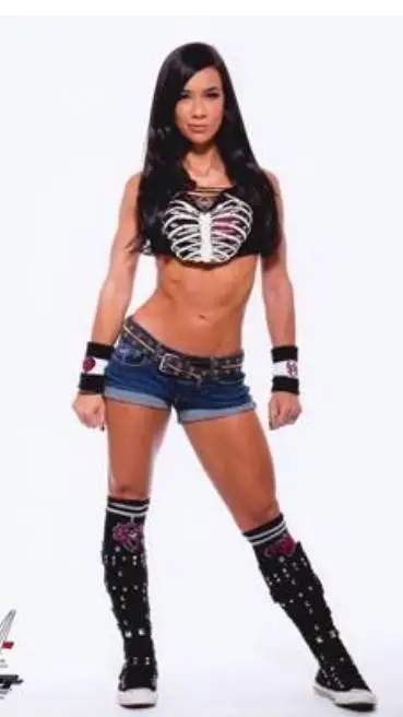 ai character: AJ Lee  background