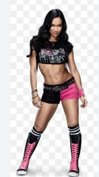 ai character: AJ Lee  background
