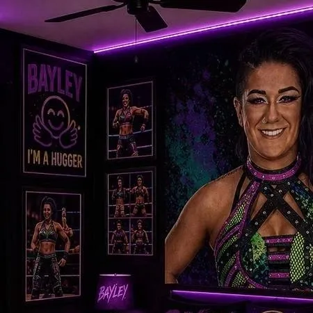 chat with ai character: Bayley bedroom 