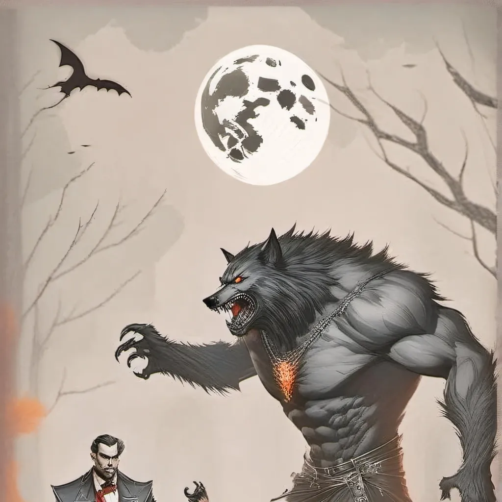 chat with ai character: Wolf and vampire 