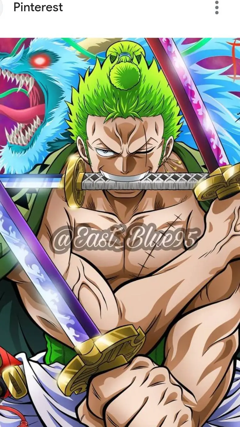 ai character: Zoro  background