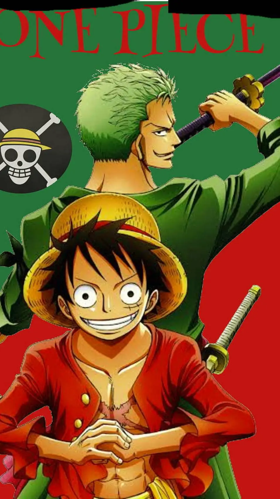 ai character: Luffy and Zoro background