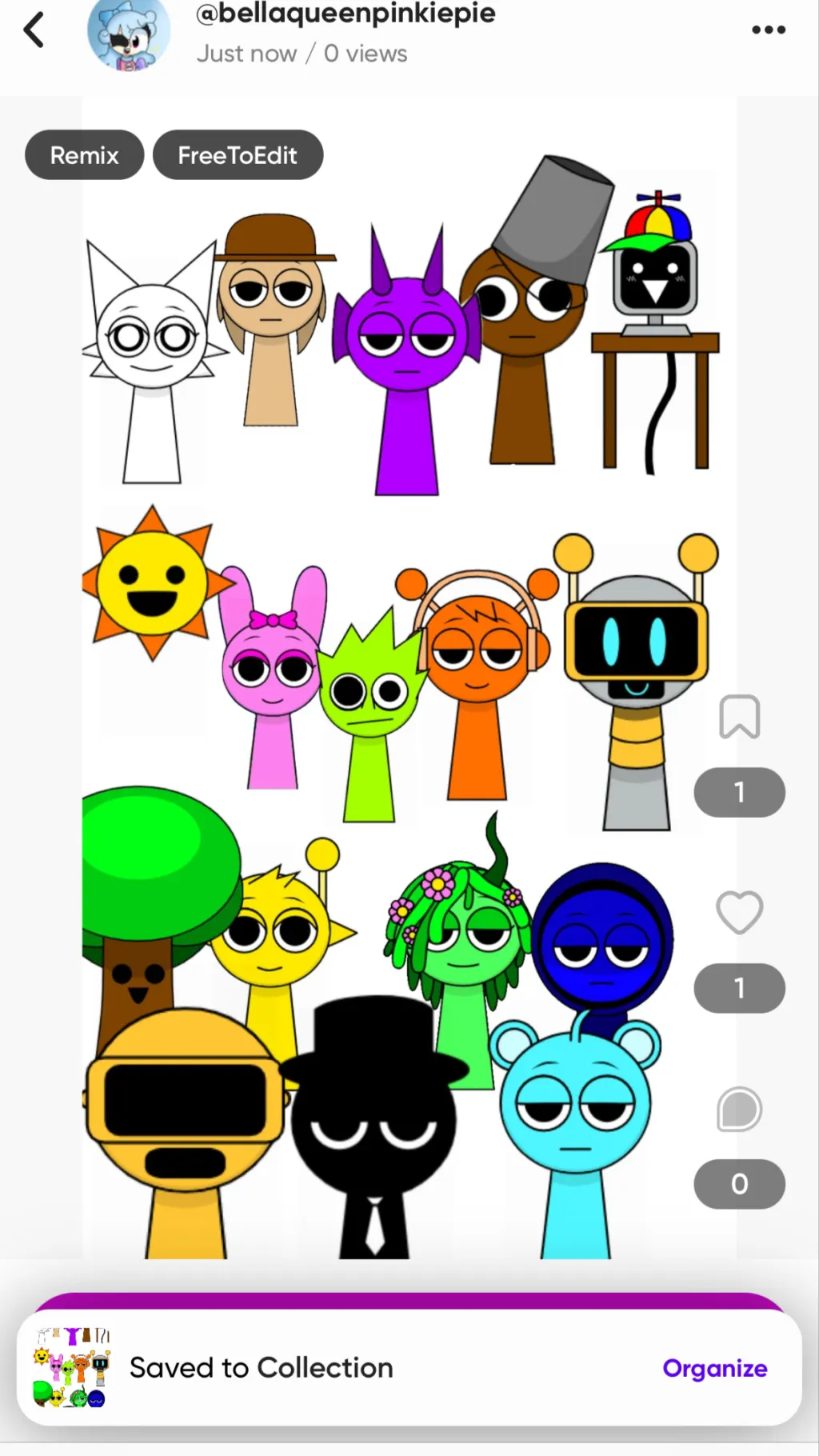 ai character: Sprunki candy background