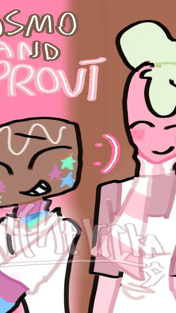 ai character: Dandys World?..  background