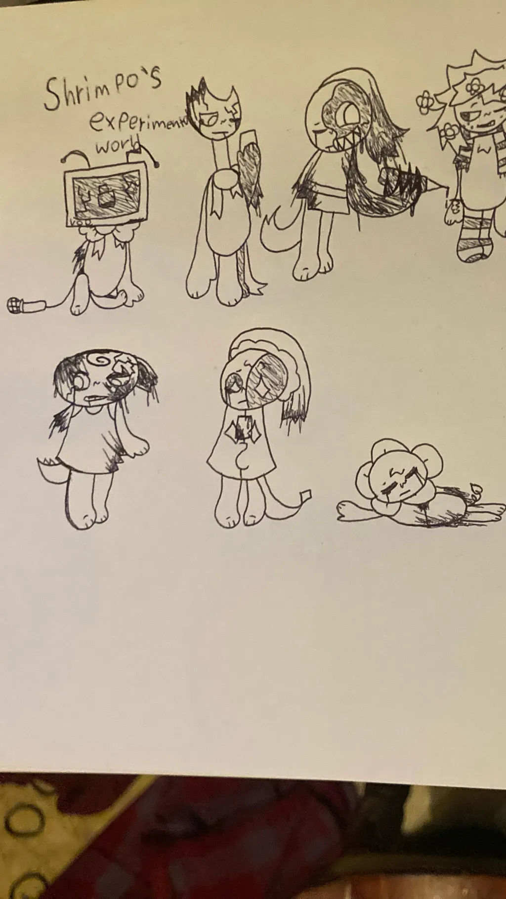 ai character: ShrimposExpriments background