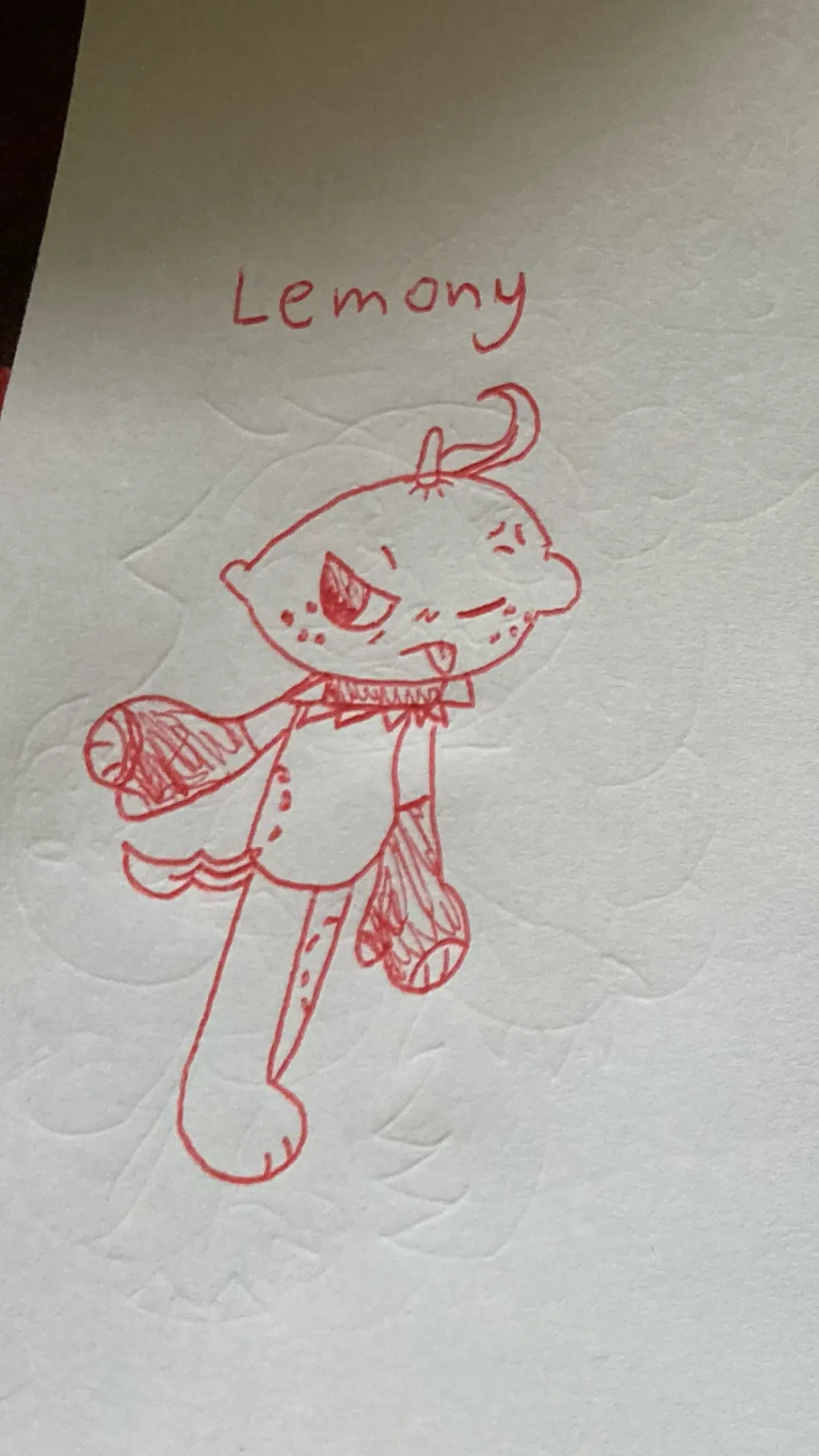 ai character: Lemony background