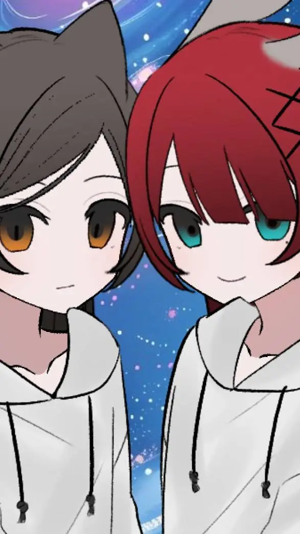 ai character: Natalie and Milly  background