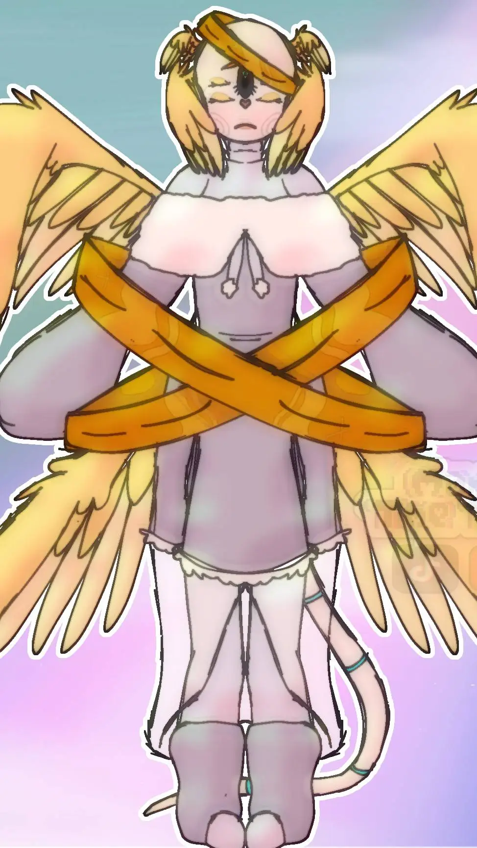 ai character: Zaria Sans background