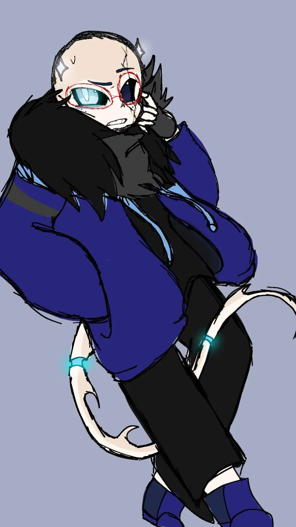 ai character: Insom Sans background