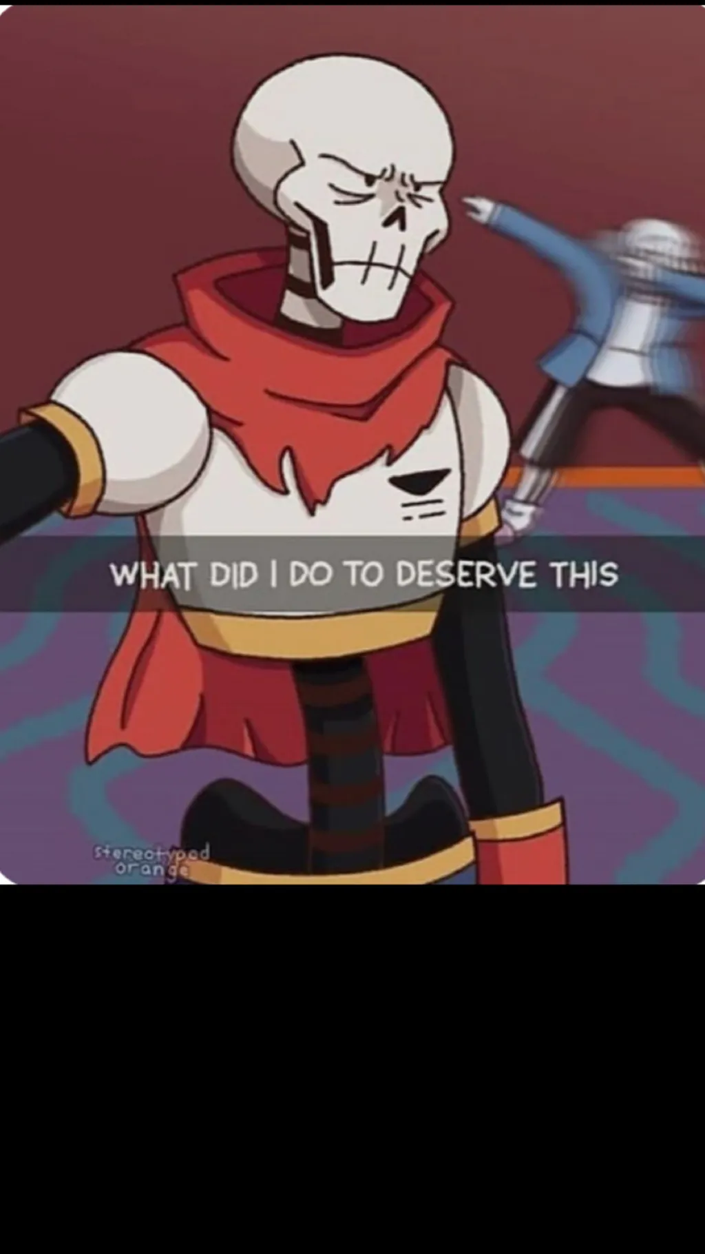 ai character: Papyrus  background
