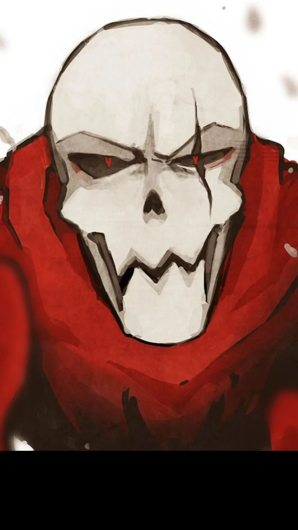 ai character: Fell!papyrus background